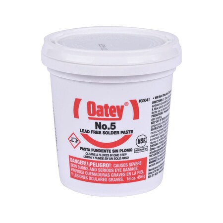 Oatey Paste Flux No.5 Lf 16Oz 30041